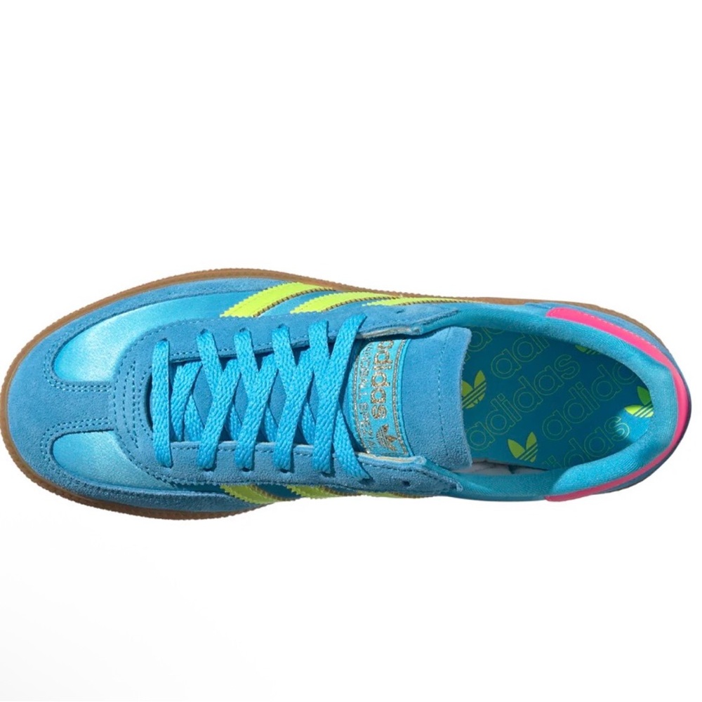 Adidas Spezial Blue and Neon Sneakers - Picture 2 of 3